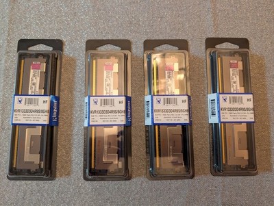 Kingston 8GB DDR3 1333 ECC Registered RDIMM (KVR1333D3D4R9S/8GHB)  Server Memory