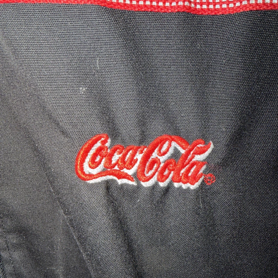 Chaleco aislante Coca Cola vintage para hombre RIVERSIDE hecho en EE. UU. negro talla XL Foto 2 de 4
