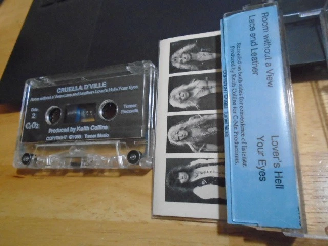 VERY RARE Cruella D'Ville DEMO CASSETTE TAPE hair heavy metal L.A. 1988 savatage - Image 2 of 2
