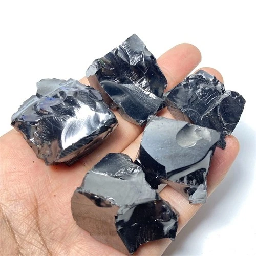 75g  ELITE Noble Natural Fullerene Shungite Crystal Raw Healing Stone E713