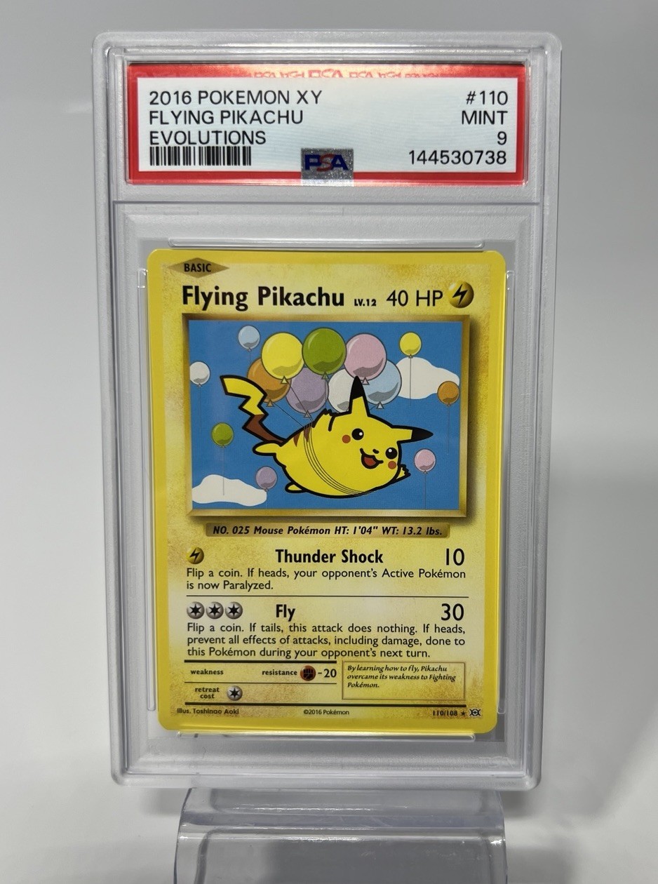 2016 Pokemon XY Evolutions Flying Pikachu #110 PSA 9 MINT
