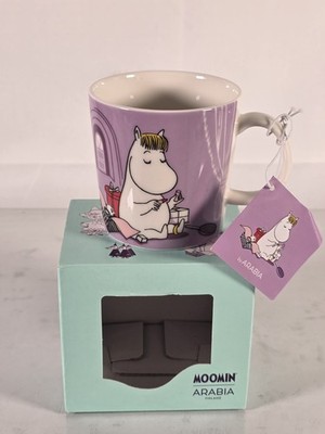 Arabia Moomin Snorkmaiden Mug Lilac Bikini Mirror Lipstick 10oz NWT
