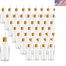 48 Pack 1/2oz Glass Dropper Bottles, Eye Dropper Bottles with Glass Droppers ...