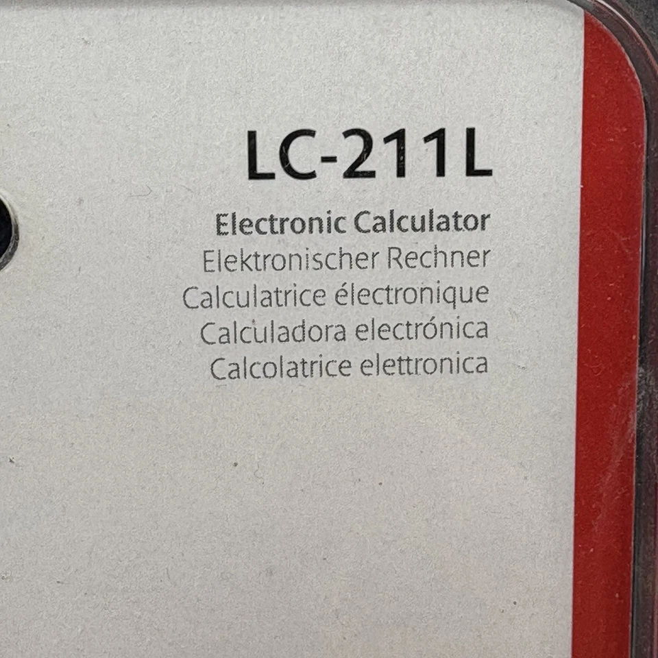 Rare Canon LC-211L Handheld Black Calculator - Large Display - 360 Degree Cover - Image 3 of 4