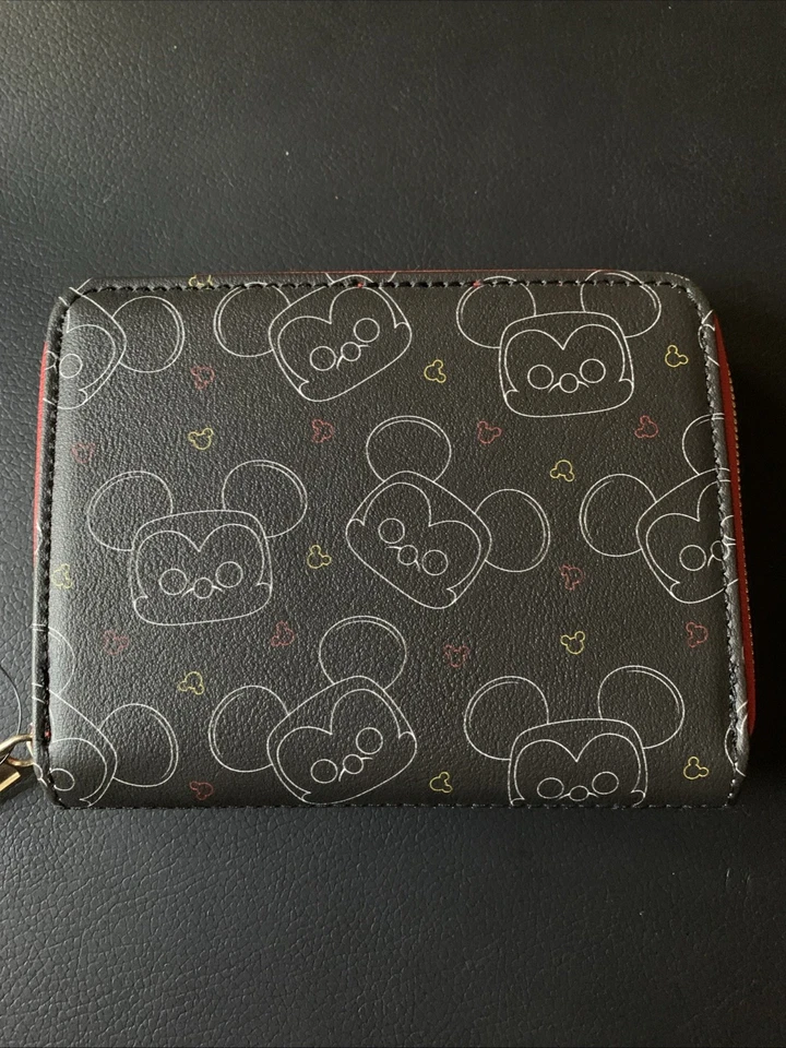 Cartera Funko Disney Mickey Mouse Loungefly roja y negra con licencia oficial Foto 2 de 4