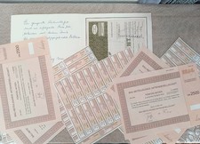Historische Sammelaktie BBAG Mainz 1991 DM2500 Kupons Mappe Brief