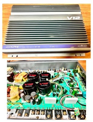 Alpine MRV-1000 2-Ch Car Power Amplifier Duo-B Circuit Serviced & Tested Working
