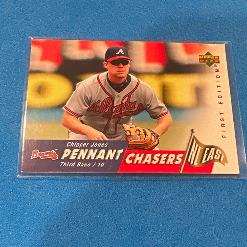 Upper Deck 2007 primera edición banderines cazadores Chipper Jones #PC-CJ Braves - Imagen 1 de 2