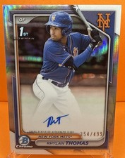 2024 Bowman Chrome Prospect Auto 1st Rhylan Thomas #CPA-RTH Refractor 354/499