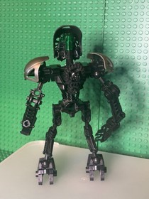 LEGO Bionicle Shadow Toa Nuva Infected Makuta 8534 Black Kanohi Hau Custom  Moc