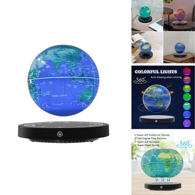 Wupyi 6 Magnetic Levitation Floating Globe Anti Gravity Rotating World Map Led