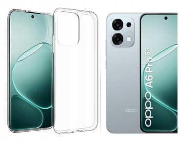 FÜR OPPO A6 PRO 5G - Silikonhülle CLEAR Back Case Schutz Cover Etui Handy Tasche
