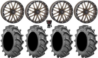 System 3 ST-3 Bronze 20'' Wheels 35x8.3 BKT 171 Tires Honda Pioneer 1000 / Talon