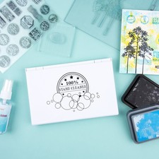 7.3x4.9inch Stamp Scrubber for All Kinds Stamps Large Stamp Cleaning Station