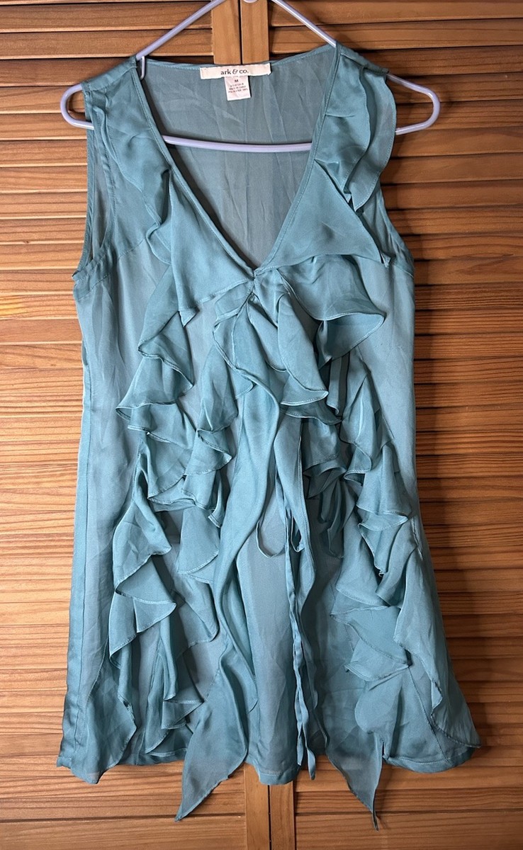 ark and co green dress Green Watercolor Mini Dress main image 0