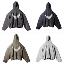 Yeezy YZY Kanye West Dove Hoodie Men's High-Quality Cotton Streetwear Pullovers