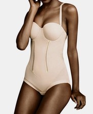 MAIDENFORM Convertible Strapless Firm Control Nude Bodybriefer 34C 34D 36B D 38C