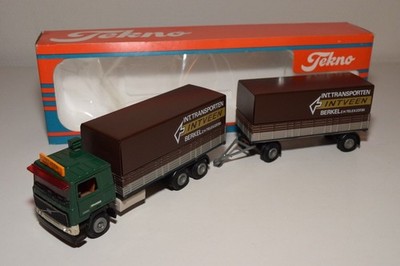 S TEKNO VOLVO F12 F 12 INTVEEN BERKEL LKW MIT ANHÄNGER NEUWERTIG VERPACKT
