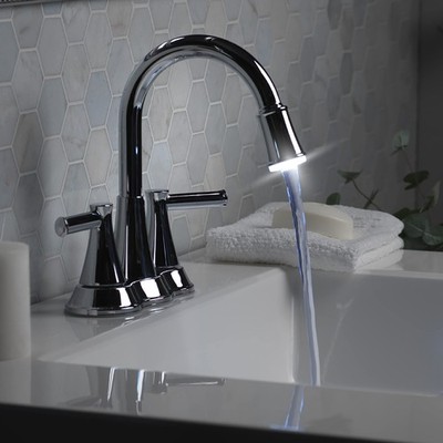 22-B42CPL-CH-AV Bathroom Sink Faucet with LED Light Polished Chrome