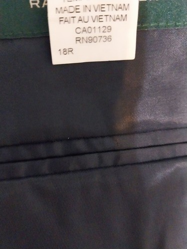 Lauren Ralph Lauren Blazer Boys 18R Wool Sport Coat Gold Button Classic Navy Blu - Picture 8 of 14