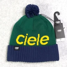 Ciele Athletics CLXC Pom Beanie Century Grove One Size Unisex Blue Green  NEW