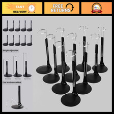 10 Pcs Adjustable Doll Stands for 8"-14" Action Figures  1/6 Dolls - Black