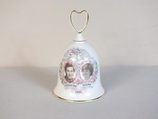 Vintage Prince Charles & Lady Diana Wedding 1981 Ceramic Bell