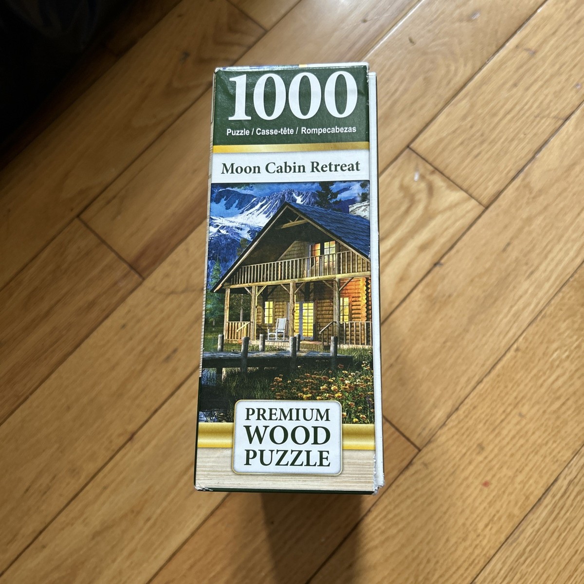 Springbok Majestic 1000 Piece Wooden Jigsaw Puzzle - Moon Cabin Retreat - View #11