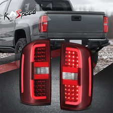 Red Lens 3D LED Bar Tail Lights Brake Lamps for 15-22 Chevy Colorado 2015-2022