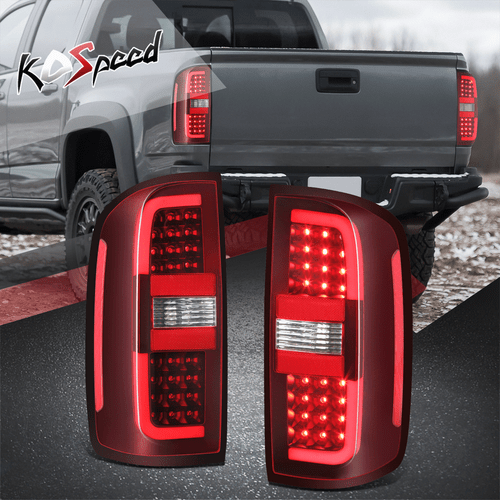 Red Lens 3D LED Bar Tail Lights Brake Lamps for 15-22 Chevy Colorado 2015-2022 - Bild 1 von 9