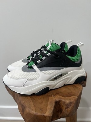 Size 44 EU (11 US) - Dior B22  Sneaker ' Green, White ' Black 