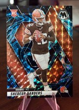 2025 Panini Mosaic Shedeur Sanders Genesis Prizm RC #302 SSP CASE HIT Browns