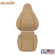 1997-2004 Für Porsche Boxster Beifahrerseite Sitzbezüge - Leder Savanna Beige