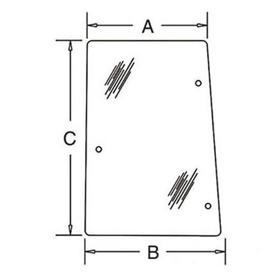 Glass 192001A3 fits McCormick MTX165 Mtx175 MTX185 Mtx200 Ztx230 ZTX260 Ztx280