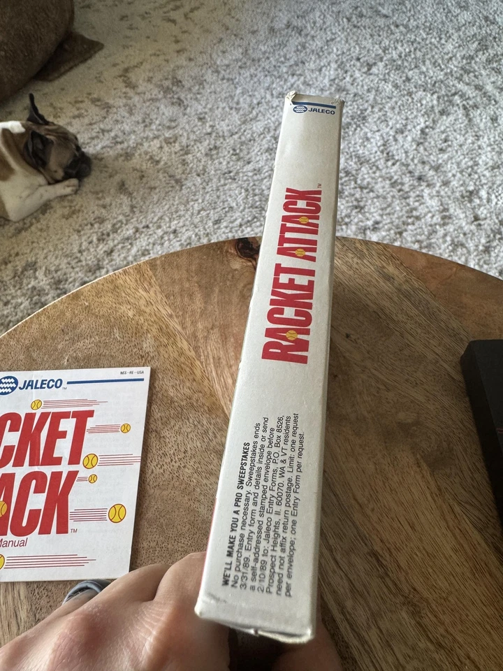 Racket Attack Nintendo NES CIB Box Manual Jaleco Limited Edition Japan - Image 4 of 4