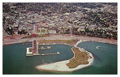 #ad Postcard AERIAL VIEW SCENE Sarasota Florida FL d 20 AR1534 $2.49