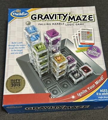 Think Fun Gravity Maze Marble Run Brain Game & Stem Toy For Boys & Girls Complet