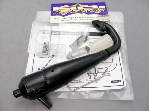 Vintage HPI A970 Nitro RS4 Super RTR Racers Tuned Pipe & Exhaust Header Set NEW!