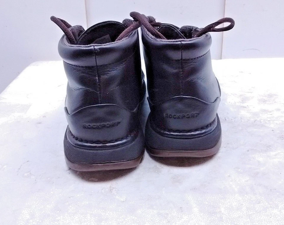 Rockport Gray Purple Leather Lace Up Ankle Sneaker Boot Fashion Women Shoes 7.5M - Image 4 of 4