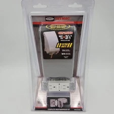 Hubbell Taymac Metal Low Profile Vertical In Use GFCI Kit  MKG4280SS New Sealed