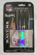 BodyMark BIC Temporary Tattoo Marker NFL Series Baltimore Ravens
