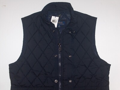 Polo Ralph Lauren The Iconic Quilted Vest Navy Blue Mens XXL 2xl