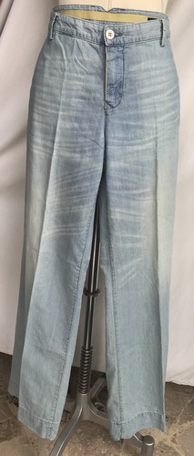 Jeans BENETTON Pantalone Palazzo Largo Donna 100% Cotone Come Nuovo 44 |  eBay