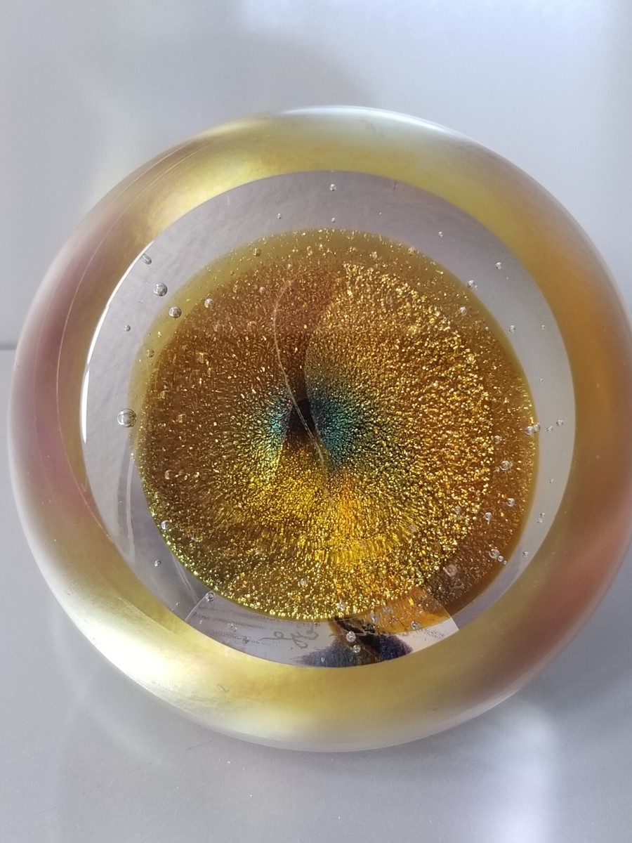 Paperweight * GES Glass Eye Studio * Cat's Eye * 3