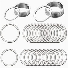 Schlüsselanhänger Schlüsselring  25mm silber Split Key DIY selber machen Rohling