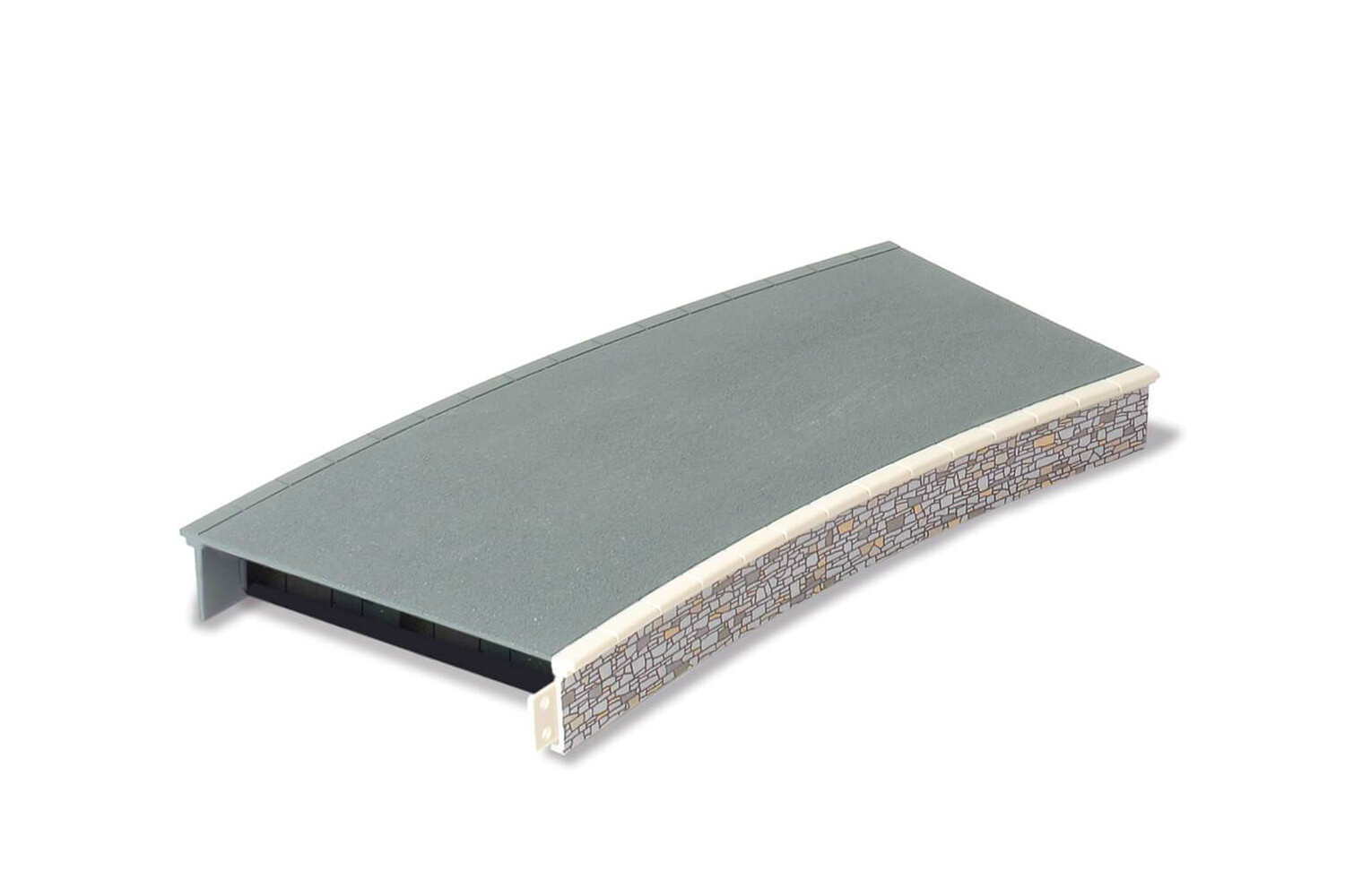 Peco ST-293 OO Gauge Platform System Curved Unit Stone Edging