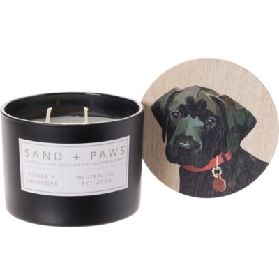 Sand + Paws Cedar & Lavender 12 oz scented candle