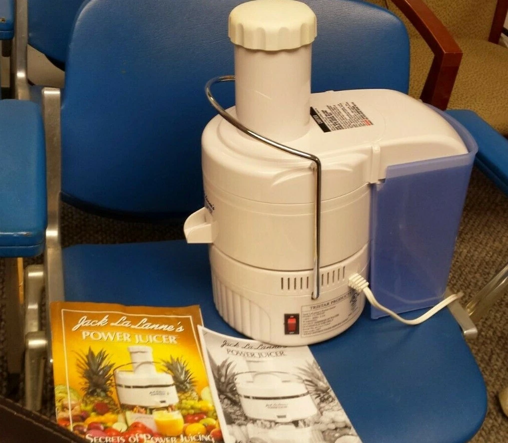 JACK LALANNE POWER JUICER WHITE VEGETABLE FRUIT EXTRACTOR MODEL# CL-003AP