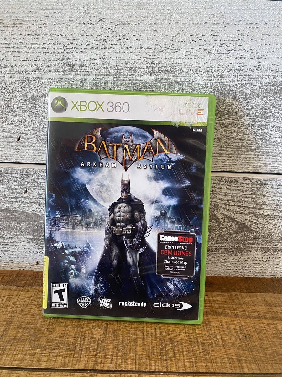 Batman: Arkham Asylum (Microsoft Xbox 360, 2009) WITH MANUAL