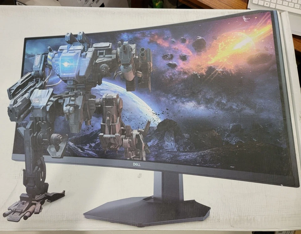 CORDS & STAND ONLY for Dell S3422DWG Curved Gaming Monitor 34in 3440x1440 - Image 2 of 2